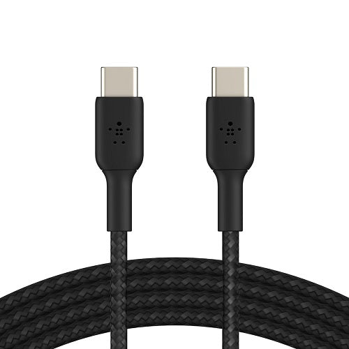 Belkin BoostCharge Braided USB-C to USB-C Cable (1m/3.3ft)-Black(CAB004bt1MBK),60W,480Mbps,10K+ bend,Samsung Galaxy,iPad,MacBook,Google,OPPO,Nokia,2YR Belkin BoostCharge Braided USB-C to USB-C Cable (1m/3.3ft)-Black(CAB004bt1MBK),60W,480Mbps,10K+ bend,Samsung Galaxy,iPad,MacBook,Google,OPPO,Nokia,2YR